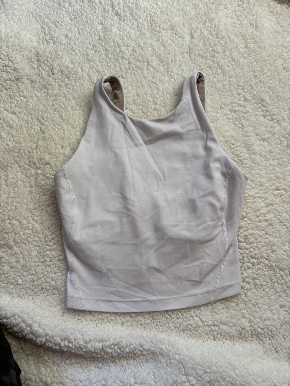 lululemon white align high neck tank top